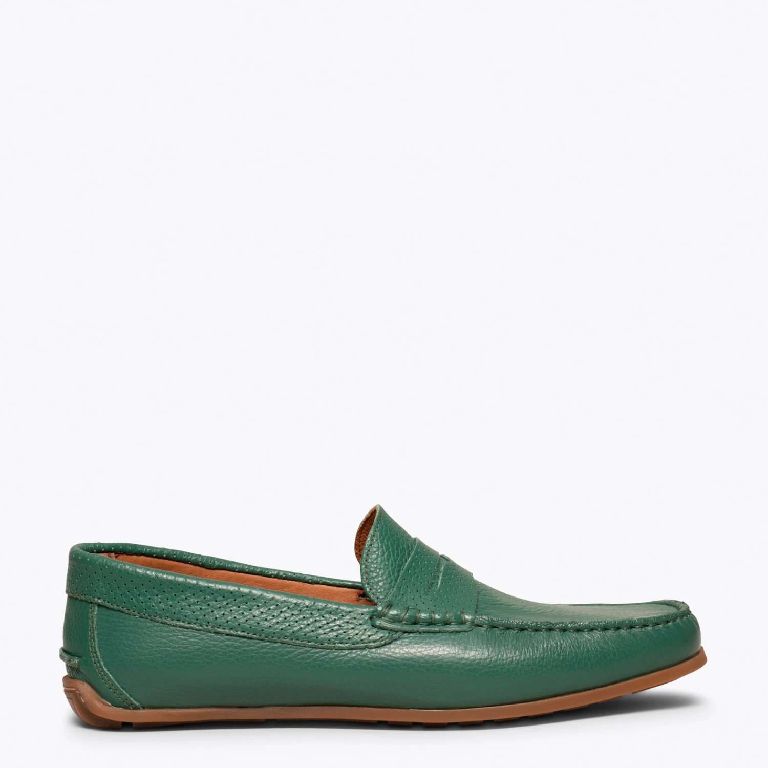 MOCASSIN - Mocassin En Cuir Décontracté Pour Homme VERT