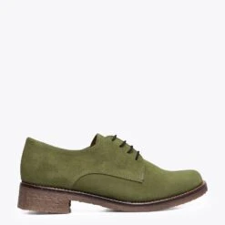 OXFORD- Chaussures Oxford à Lacets Pour Femme VERT
