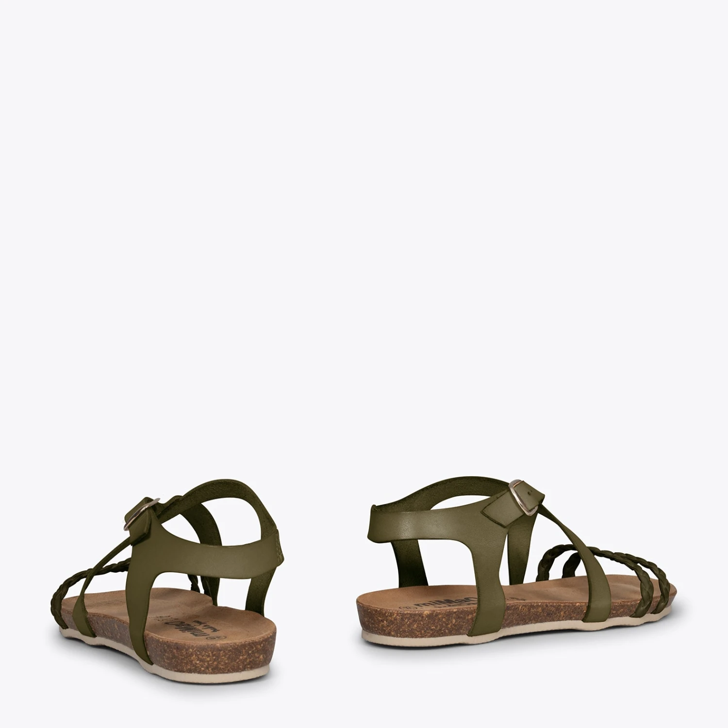 INDIE – Nu-pieds à Brides Croisées VERT BIO – Image 3