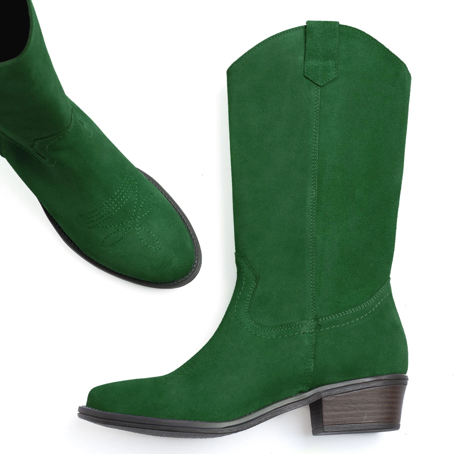 TEXANE - Bottes Cowboy Pour Femme VERT – Image 6