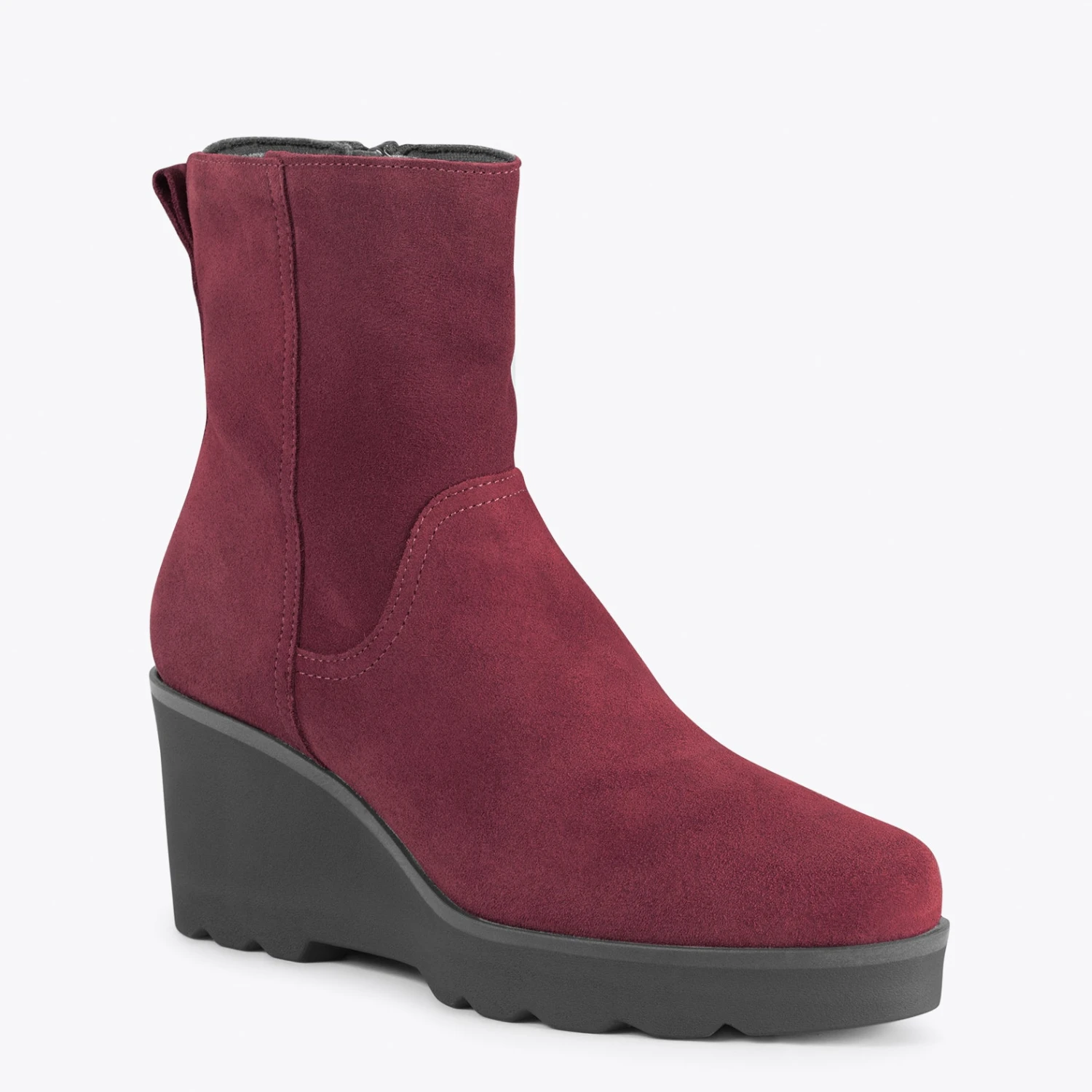 JEANS – Bottines Mi-mollet Avec Plateforme VIN – Image 2