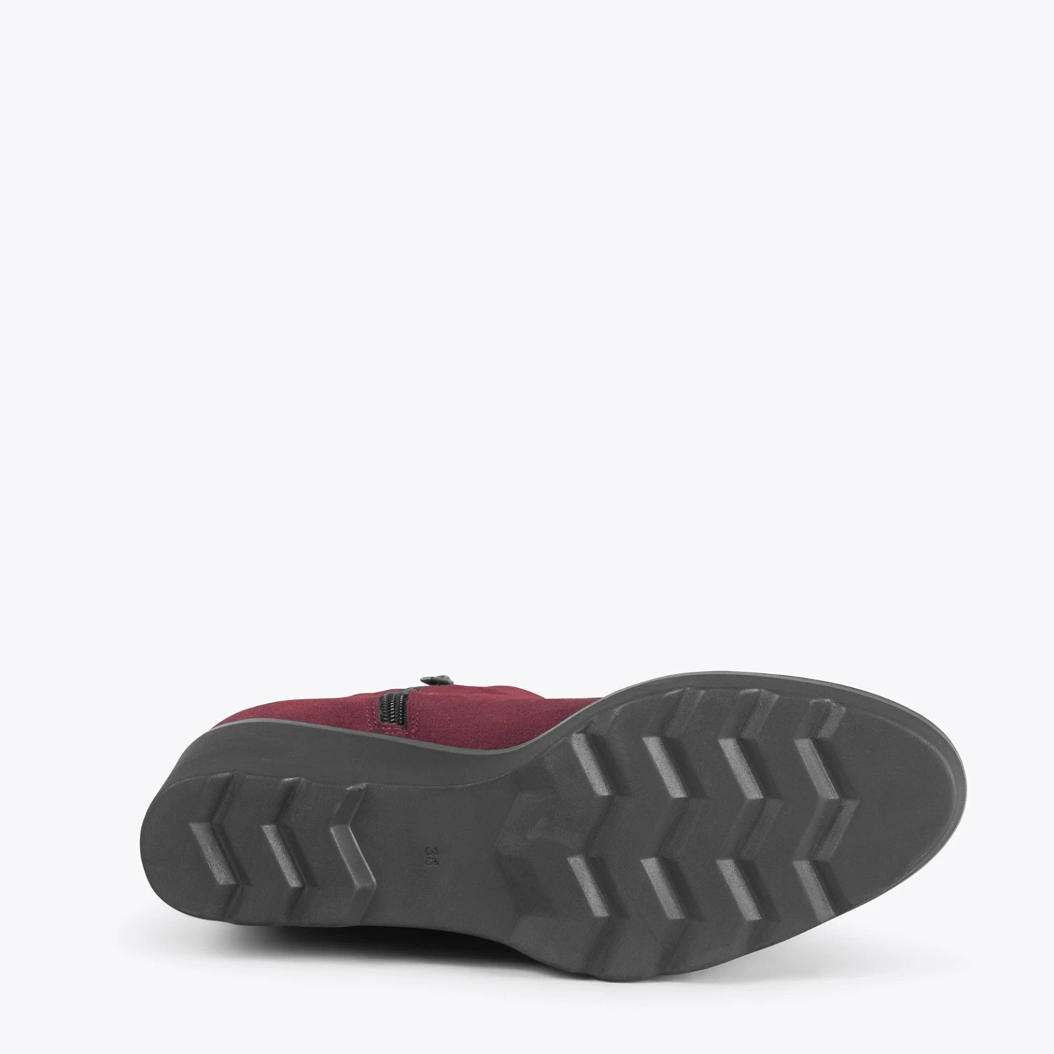 JEANS – Bottines Mi-mollet Avec Plateforme VIN – Image 4