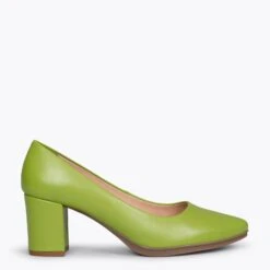 URBAN S SOIRÉE - Chaussures à Talon Moyen En Cuir Nappa VERT PISTACHE