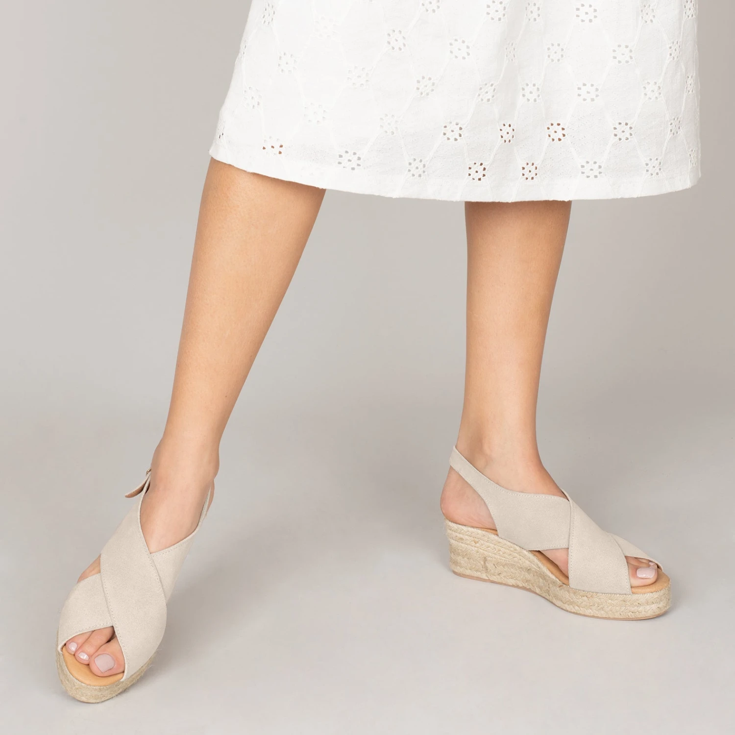 LAGOS - Espadrilles à Brides Croisées BEIGE – Image 6