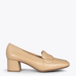 ANTIFAZ – Mocassins Avec Masque à Talon Pour Femme BEIGE