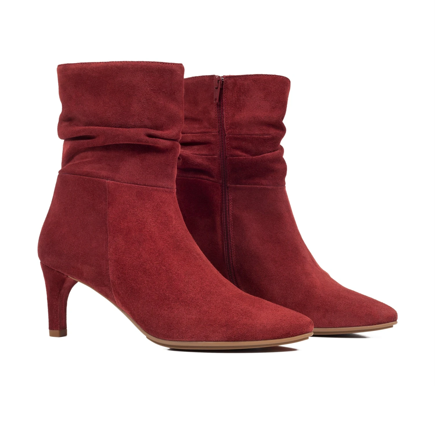 BOTTINES FASHION Femme à Talon BORDEAUX – Image 2