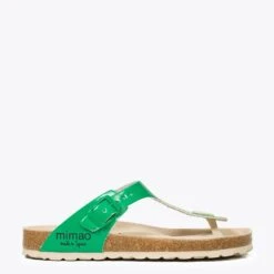 BLOG - Sandale Plate BIO Entre-doigt VERT