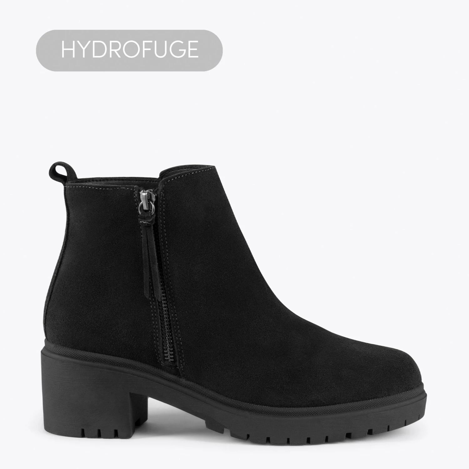 POP – Boot En Cuir NOIR Hydrofuge