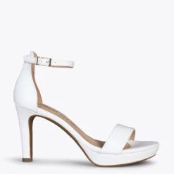 PARTY - Sandales à Talon Haut Et Plateforme BLANC