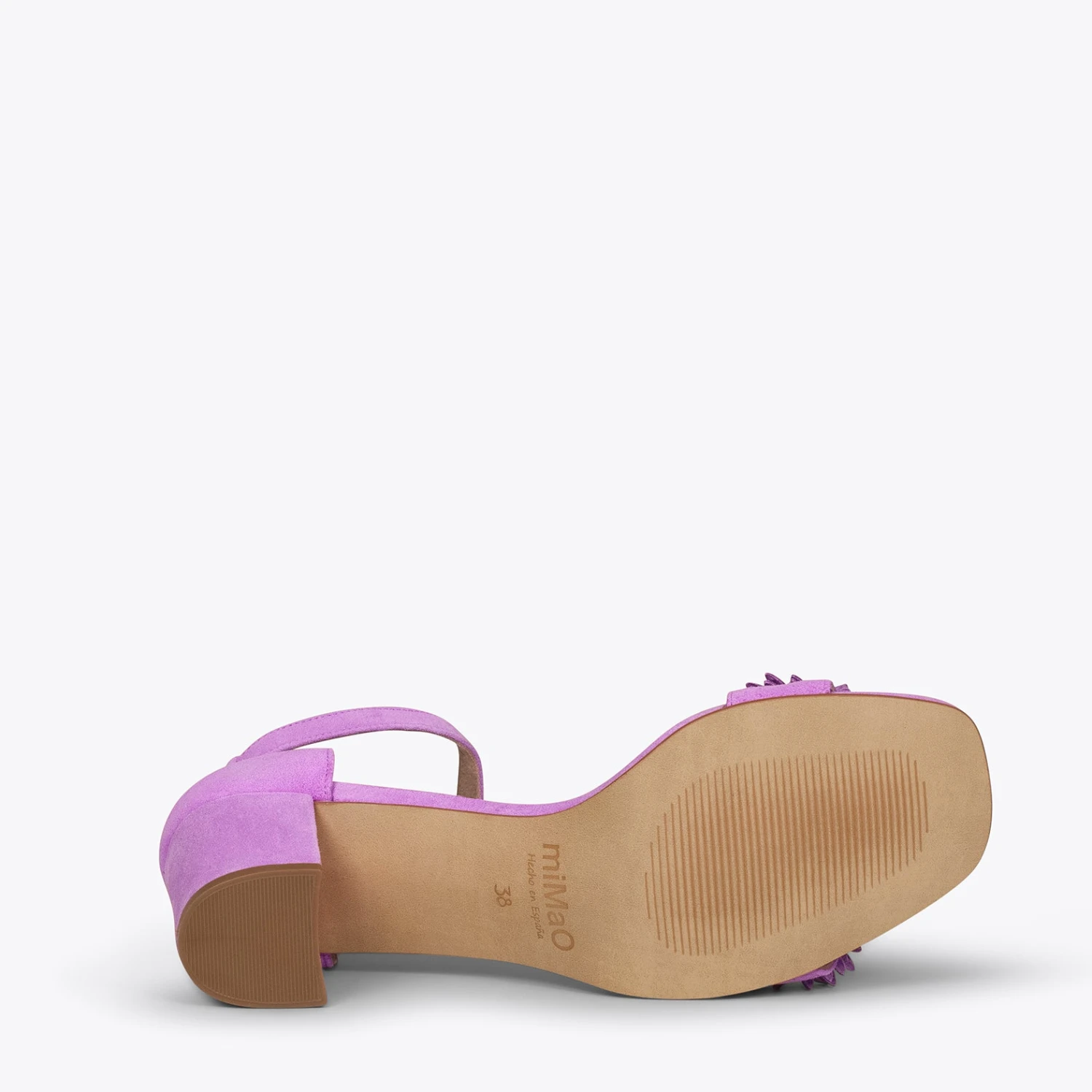 ZINNIA - Sandales De SoirĂ©e Avec Fleurs MAUVE â Image 5