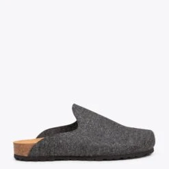 SWEET HOME MAN - Pantoufles Pour Hommes GRIS FONCÉ