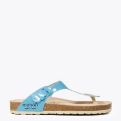 BLOG - Sandale Plate BIO Entre-doigt BLEU