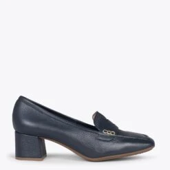 ANTIFAZ – Mocassins Avec Masque à Talon Pour Femme BLEU MARINE