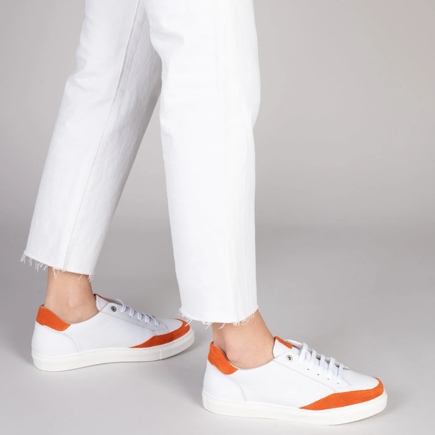 SNEAKER MIL PUNTOS – Tennis Casual Pour Femme ORANGE – Image 6