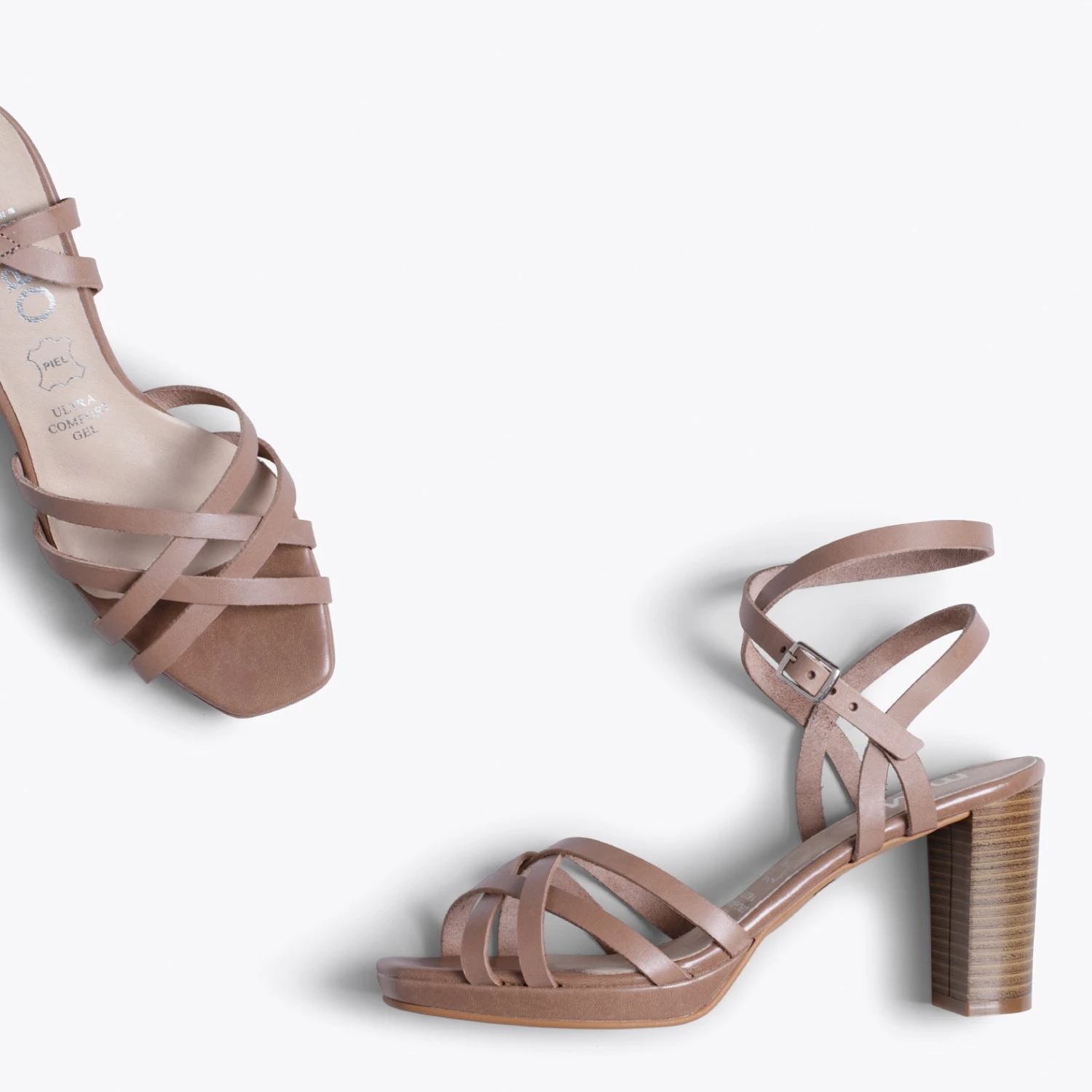 MODEL- Sandale à Lanières élégante NUDE – Image 3