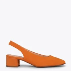 LADY - Chaussures ORANGE Talon Ouvert