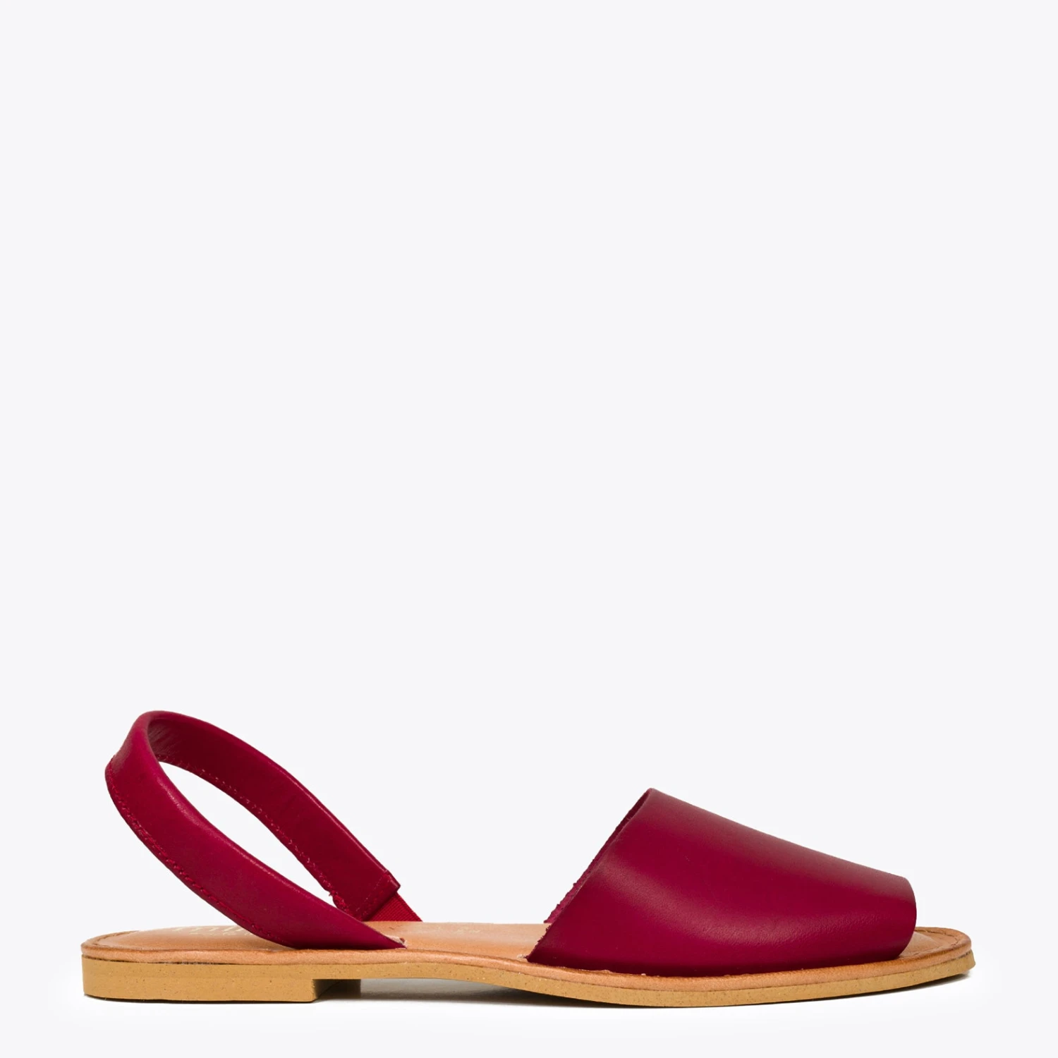 MENORQUINA - Sandale Plate Avec Bride à L’arrière ROUGE