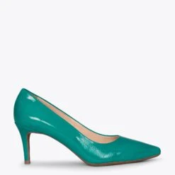 STILETTO - Chaussures En Cuir Verni TURQUOISE Avec Talon Aiguille
