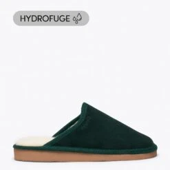DREAM HOME- Pantoufle VERT Avec Laine