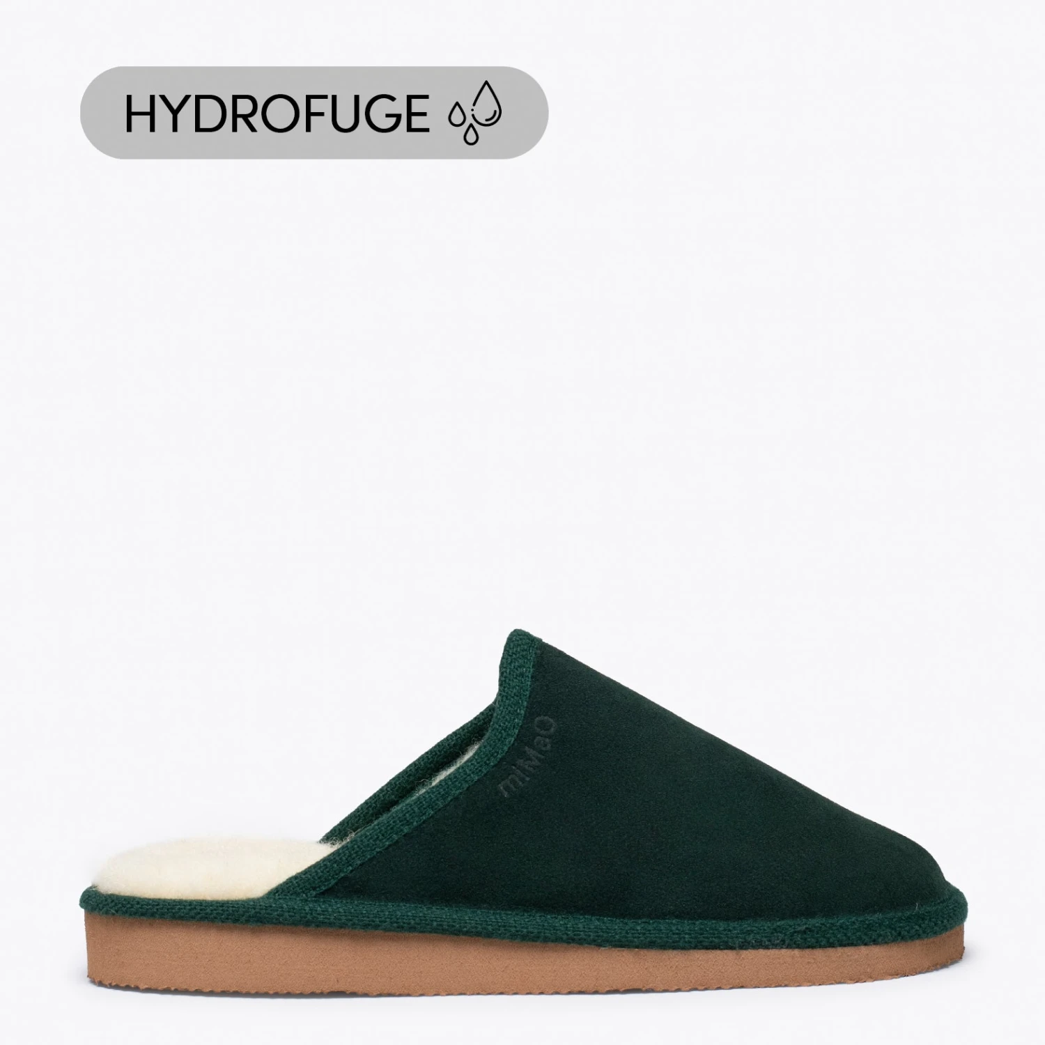 DREAM HOME- Pantoufle VERT Avec Laine